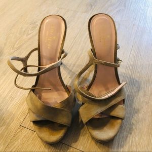Strapped open toe heel size 8 Kate Spade